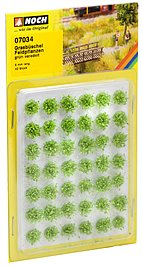 Noch 07034 - Grasbüschel Mini-Set, Feldpflanzen grün, 42 Stück, 6 mm