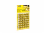 Noch 07043 - Grasbüschel Mini-Set XL, blühend gelb veredelt, 42 Stück, 9 mm